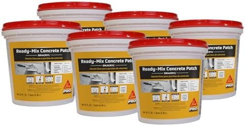 Sika - Sikacryl - Gray - Ready-Mix Concrete Patch - for Repairing spalls and Cracks in Concrete and Masonry - Textured - 1 qt (Pack of 1)