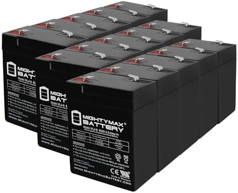 Mighty Max Battery ML4-6 - 6 Volt 4.5 AH, F1 Terminal, Rechargeable SLA AGM Battery