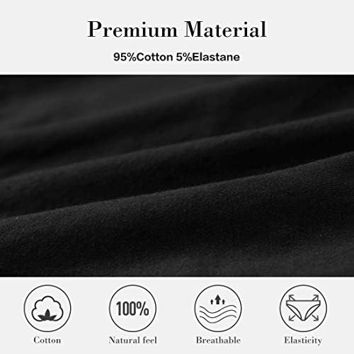 Women’s Underwear Soft Breathable Cotton Brief Ladies Panties 5-Pack