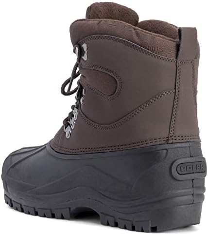 POLAR Mens Snow Waterproof Duck Hiking Bean Hiker Walking Short Ankle Boots