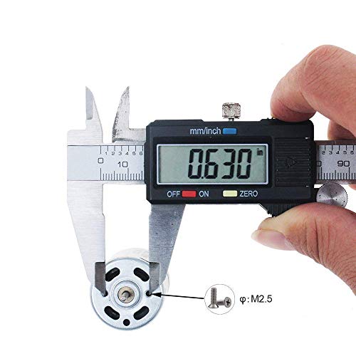 12V DC Motor, Small Electric Motor for RC Car DIY | High Speed High Torque Compact Brushed 12V Motor 2.3mm Shaft for RC cars, Hobby models
