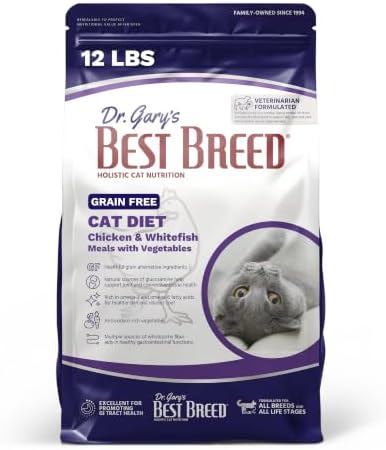 Best Breed Grain Free Cat Diet Made in USA [Natural Dry Cat Food for All Ages] - 4lbs.