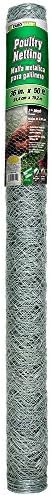 YARDGARD 2 Inch Poultry Netting, Chicken Wire Fence, 20 Gauge Galvanized Steel, Rabbit Fencing, Bird Enclosures, Garden Protection and Plant Support, 48 Inches x 150 Feet