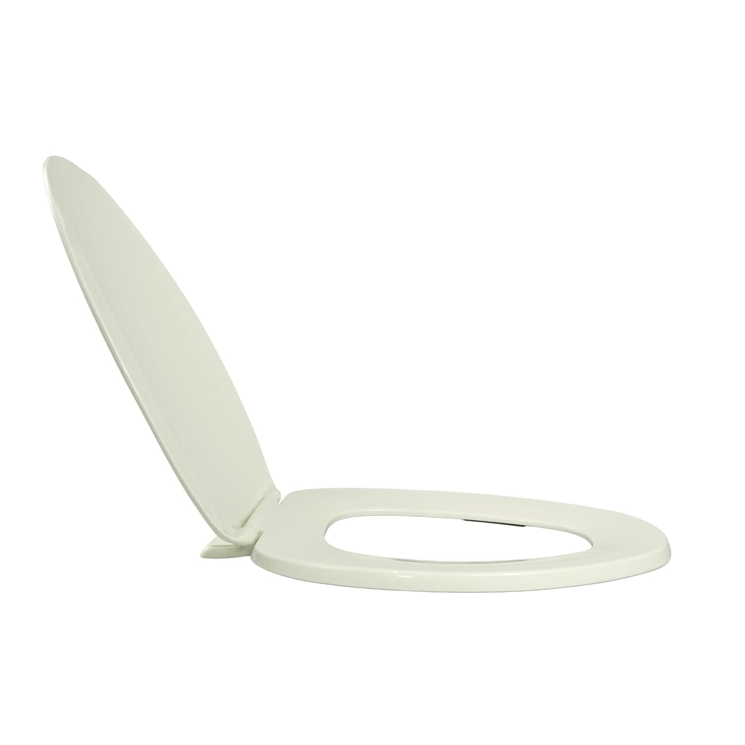 Centoco Toilet Seat Elongated, Residential, Top Mount Plastic Hinge, Black | Plastic, Closed Front, Cover, Made in the USA, 600-407