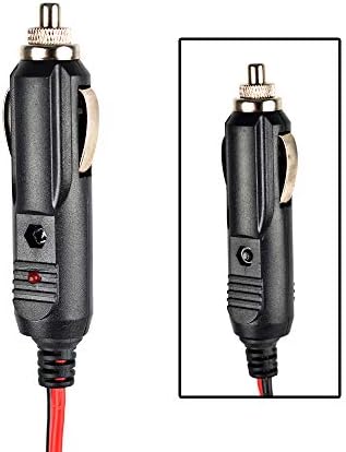 UAYESOK Mobile Radio Power Cable, T Shape 12V DC Power Cord, 2 Pack