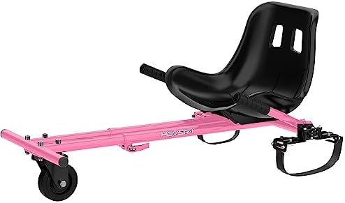 Hover-1 Buggy Hoverboard Attachment - Compatible with Most 6.5" & 8" Electric Hoverboards, Hand-Operated Rear Wheel Control, Adjustable Frame & Straps