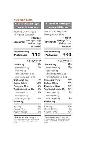 Hill Country Fare Double Cheeseburger Macaroni Skillet Mix 5.2oz (Pack of 2) hamburger helper