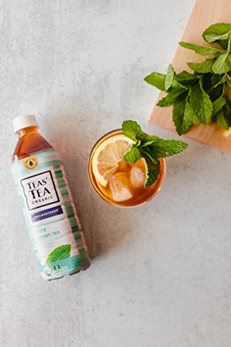 Teas' Tea Unsweetened Jasmine Green Tea 16.9 Ounce (Pack of 12) Organic, Sugar Free, 0 Calories