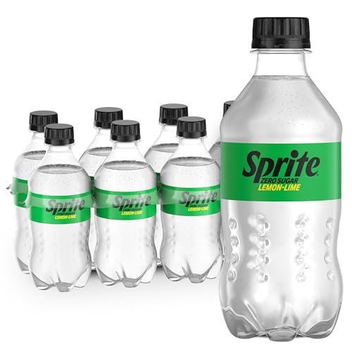 Sprite Zero Sugar Lemon-Lime Caffeine-Free Soda Bottles, 12 fl oz, 8 Pack | Naturally flavored soft drink, zero calories,