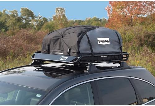 Reese Explore 1391300 Rooftop Cargo Basket, 44 x 35 Inches, 125 lbs. Capacity, Fits Most Vehicles with Cross Bars
