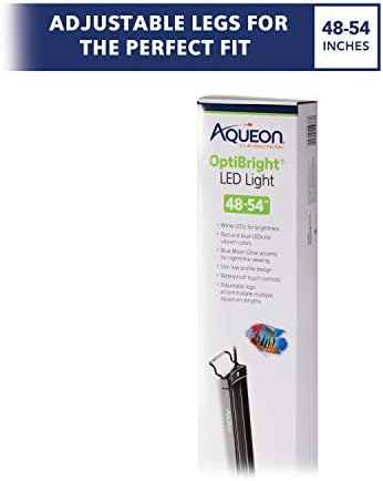 Aqueon LED OptiBright Fish Tank Aquarium Light Fixture, 48-54 Inch
