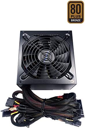 Apevia JUPITER800W Jupiter 800W 80 Plus Bronze Certified Active PFC ATX Gaming Power Supply, Supports Dual/Quad Core CPUs, SLI/Crossfire/Haswell