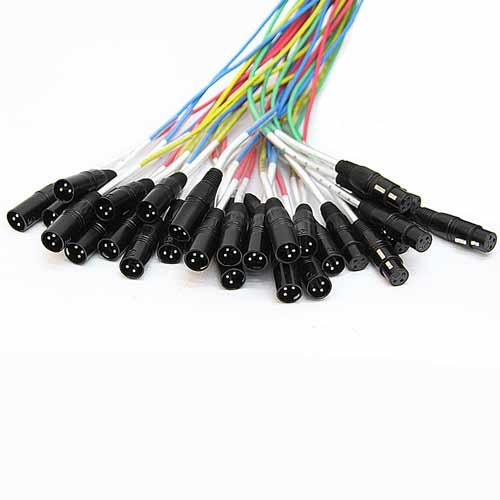Seismic Audio - SAXQ-16x8x25 - 16 Channel 25' XLR Snake Cable with XLR and 1/4" Returns on the Box