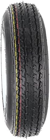eCustomrim 2-Pack Trailer Tire Rim Assembly 4.80-8 480-8 LRC 4 Lug White | 4.80 X 8 8 Inch Load Range C 6 Ply Tire