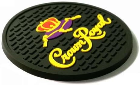 Crown Royal Black Canadian Whisky Bar Coasters Spill Mats Set of 6