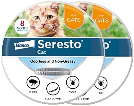 Seresto Cat Vet-Recommended Flea & Tick Treatment & Prevention Collar for Cats | 8 Months Protection