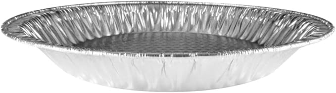Handi-Foil 10" (Actual Top-Out 9-5/8 Inches - Top-In 8-3/4 Inches) Aluminum Foil Pie Pan - Disposable Baking Tin Plates (Pack of 100)