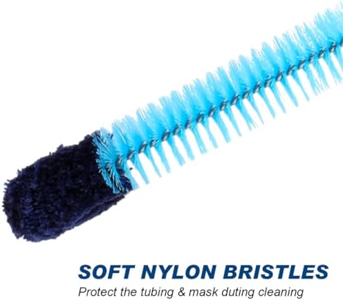 Cpap Tube Cleaning Brush and Handy Brush Flexible Long Stainless Brush (6.27 Feet) and Short Brushes (7.87 Inches) Cpap Tube Clean Brush Cpap Hose