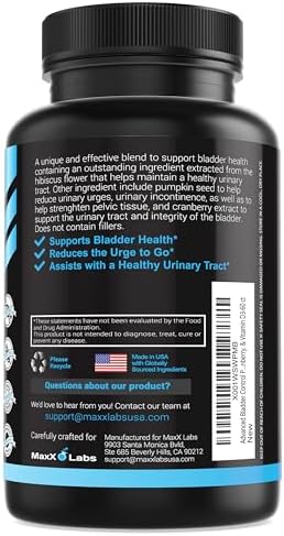 D-Mannose Capsules, 1400 Mg with Cranberry & Hibiscus Flower, 120 Ct | Fast Acting Formula, Supports Bladder & Urinary Tract Health - Extra Strength 60 Servings