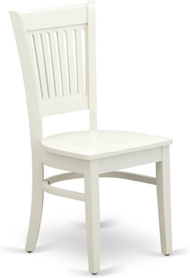 East West Furniture VAC-ESP-W Vancouver Kitchen Dining Chairs - Slat Back Wood Seat Chairs, Set of 2, Espresso