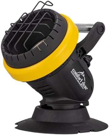 Portable Personal Propane Heater, Indoor Safe for Camping, Garage, Patio, Tent, Outdoor, 4, 000 BTU, Fits 1 Pound LP Tank