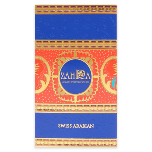 Swiss Arabian Zahra - Luxury Products From Dubai - Long Lasting And Addictive Personal Perfume Oil Fragrance - A Seductive Signature Aroma - 1 Oz