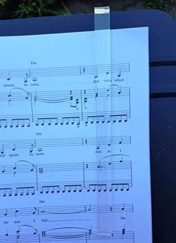 Music Stand Page Holder, Clear Grip, 2-Pack