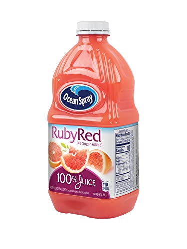 Ocean Spray 100% Juice, Ruby Red Grapefruit, 60 Ounce Bottle (Packaging May Vary)