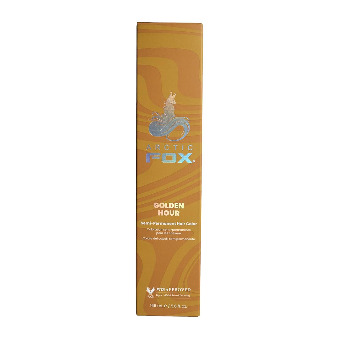 ARCTIC FOX Virgin Pink Semi-Permanent Hair Color - Vegan - 4 fl oz | Vivid and Vibrant, Cruelty Free, Ammonia Free, Peroxide Free, , Cream Formula