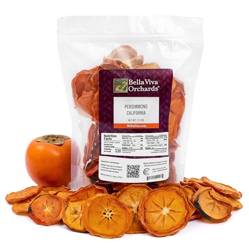 Bella Viva Dried Persimmons, 1 lb – Upcycled California Slices