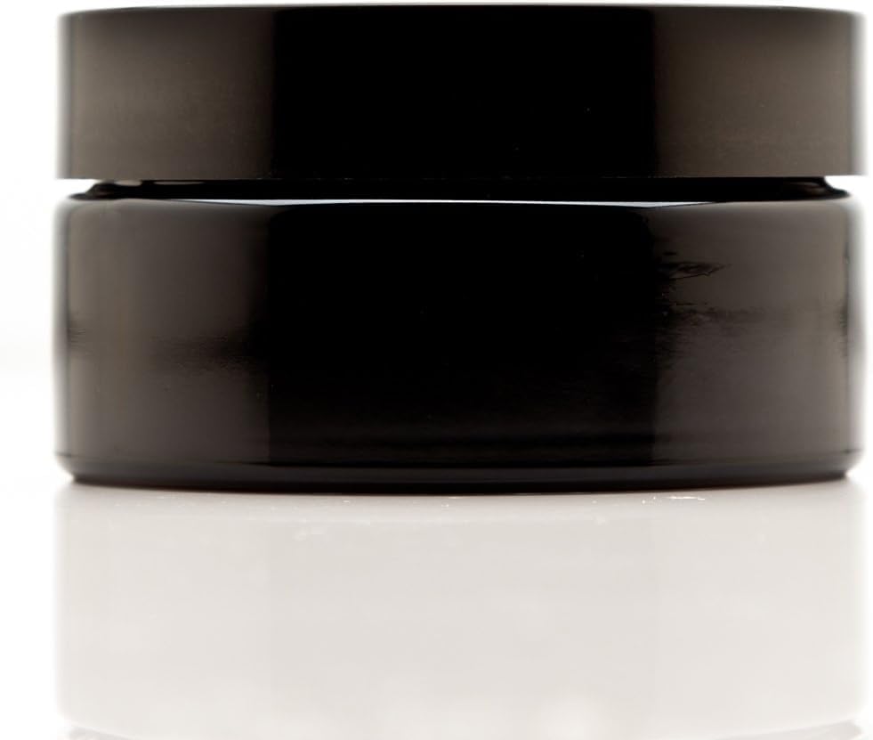 Infinity Jars 100 Ml (3.3 fl OZ) Glass Lotion Container with Lid, Refillable UV Cosmetic Jar for Creams, DIY, Travel, Body Butter | Small Wide Mouth Empty Lotion Jar, Airtight Cosmetic Container