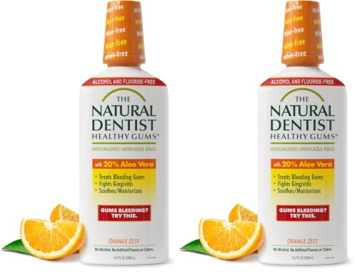 The Natural Dentist Peppermint Twist Mouthwash, No Alcohol & No Fluoride, Plant-Based Daily Rinse that Refreshes & Comforts the Mouth, 16.9 fl oz