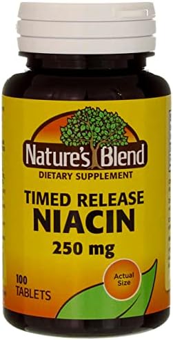 Nature's Blend Niacin Timed Release 250 mg 250 mg 100 Tabs