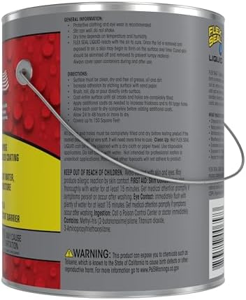 Flex Seal Liquid, Rubber Coating Sealant, Waterproof, Flexible, Breathable, and UV Resistant, Roof Repair, Basements, RV, Campers, Trailers, Marine