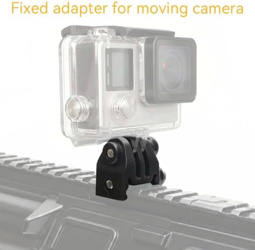 Picatinny Rails Airsoft Rail Helmet Excavator Mounts Bracket Adapter for GoPro Action Camera (2Black)