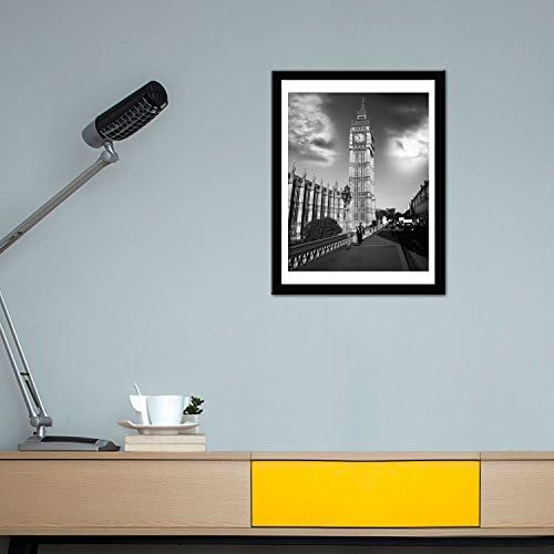 12x12 Picture Frame Matted to Fit Photos 8x8 or 12 x 12 Pictures Without Mat, 12 by 12 Square Solid Wood Black Picture Frames for Wall Mounting