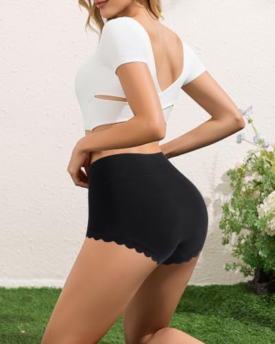 Women's High Waist Cotton Underwear Stretch Briefs Soft Comfy Ladies Panties MultiPack