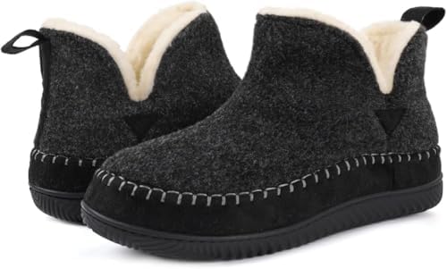 Zizor Women's Moccasin Bootie Slippers, Memory Foam House Shoes
