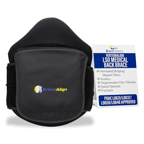 VertebrAlign LSO, Lumbar Back Brace, Herniated Disc, L0650 | Adjustable lumbar support brace eases bulging disc, sciatica, spinal stenosis & post-op back pain. Men & women. L0631, L0648