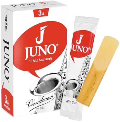 Vandoren JUNO Alto Saxophone Reeds, Strength 3, Box of 10, JSR613