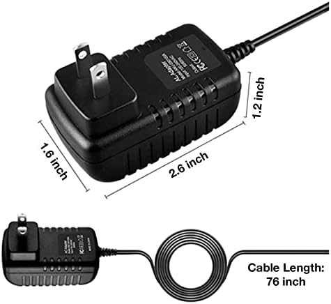 12V AC/DC Adapter Compatible with SoClean 3 REF SC1400 REFSC1400 SC1400-SBL Automated CPAP Sanitizer Equipment SoClean3 Cleaner and Sanitizing
