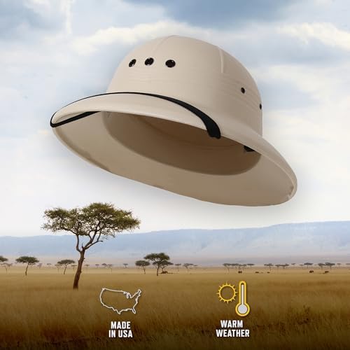 Rothco Pith Helmet - Safari-Style Hat for Sun Protection for Outdoor Adventures