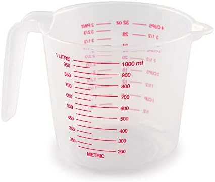 Norpro 4-Cup Capacity Plastic Measuring Cup, Multicolor