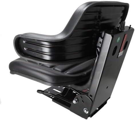Seat Assembly - Grammer Style Vinyl Black fits John Deere 1020 2020 2030 2040 2355 2555 TY24763 TY24764 fits Massey Ferguson 1672345M91 3901773M91