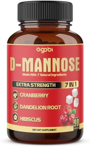 agobi D-Mannose Capsules - 7 Herbs with Cranberry, Dandelion