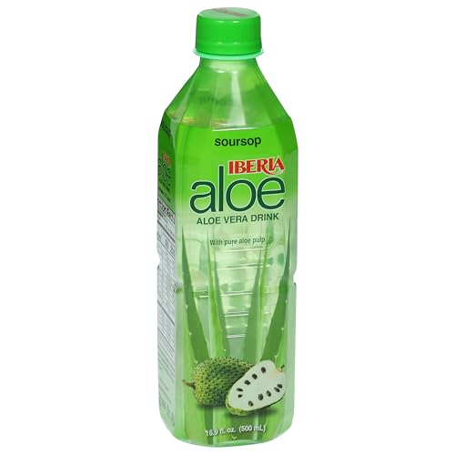 Iberia Aloe Vera Juice Drink, Pineapple, 16.9 Fl Oz (Pack of 24)