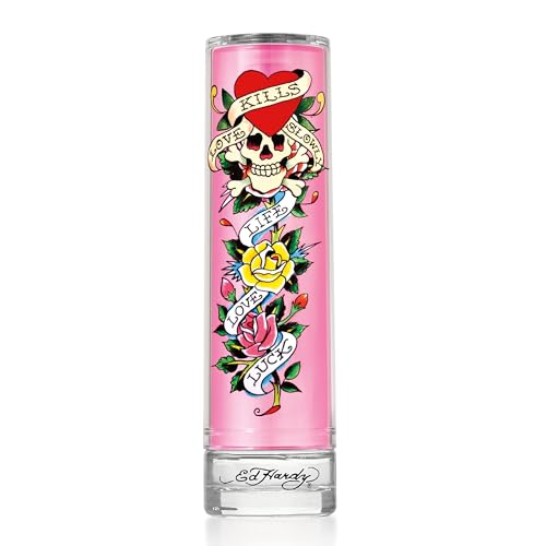 Ed Hardy Eau de Parfum for Women, 3.4 fl oz | Women's eau de parfum. Perfume with warm amber notes and a long-lasting scent.