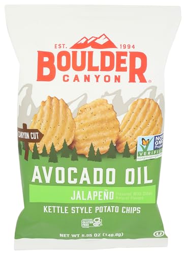 Boulder Canyon, Chips Avocado Oil Jalapeno, 5.25 Ounce