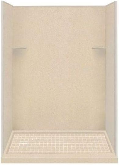Transolid RKWF6027L-67 Remodel Left-Hand Alcove Shower Kit, 32" x 60" x 75", Matrix Khaki