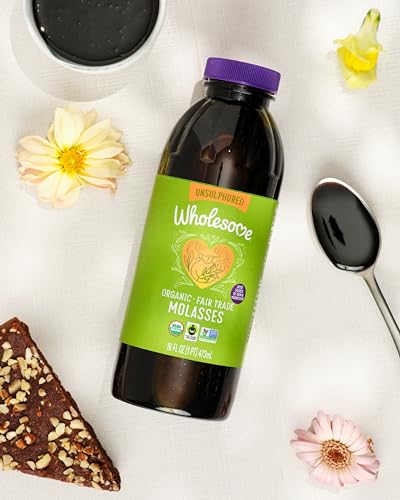 Wholesome FT Organic Molasses 32oz Bottle, 1-Pack
